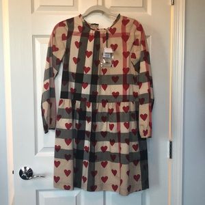 NWT Girls Burberry drop waist dress